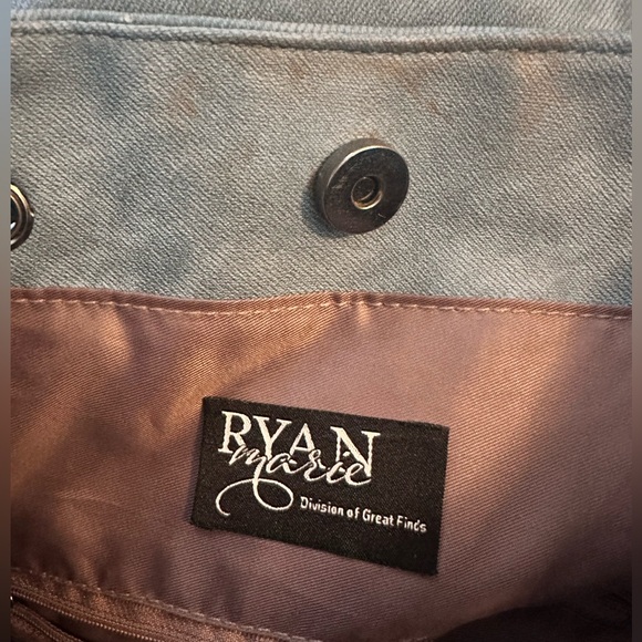 Stylish Slate Blue Drawstring Backpack - Picture 4 of 4